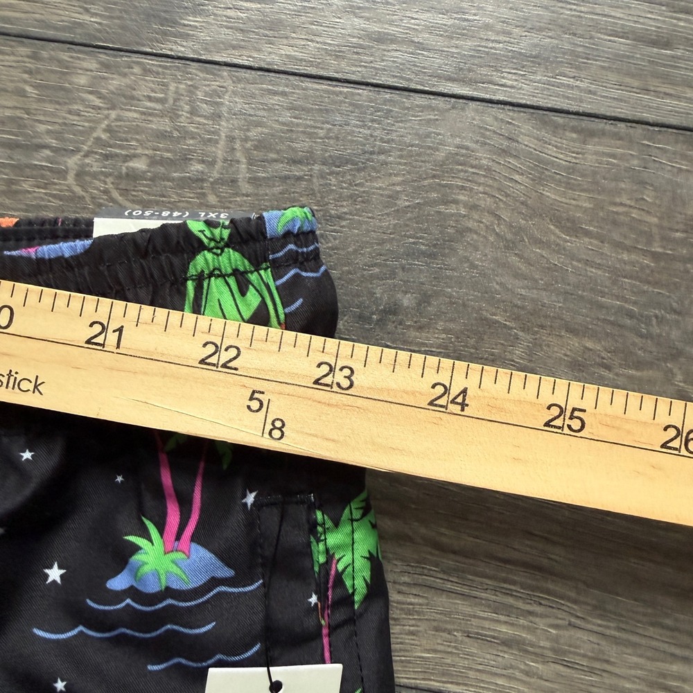 No Boundaries Mens 3XL Alien Skateboard Swim Trunks Black 6" Inseam UPF 50+ NWT - Picture 6 of 8